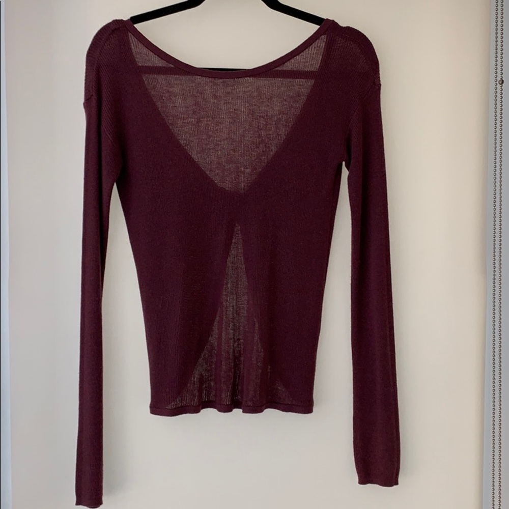 Backless sweater